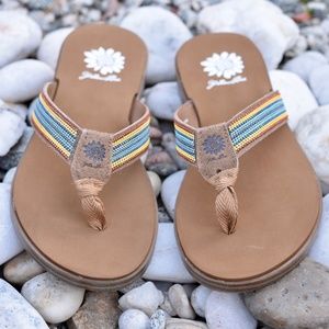 Yellow Box Rainbow Sandal
